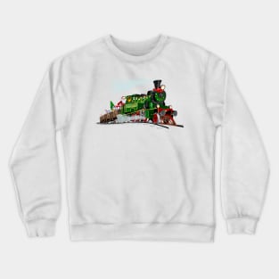 Cartoon Christmas train Crewneck Sweatshirt